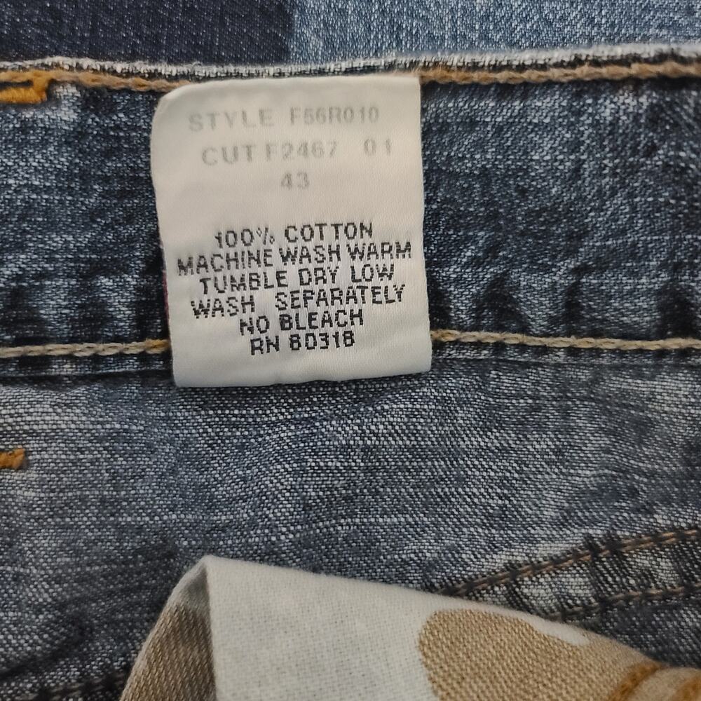 Lucky Brand Vintage Denim maxi women's jean skirt blue Size 6 Y2K 100% cotton - Picture 7 of 9